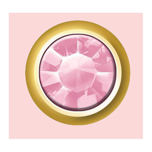 Mount Studs Gold Regular October - Pink Zircon